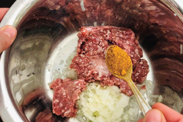 کوکوی گوشت چرخ کرده