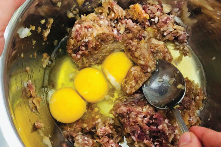 کوکوی گوشت چرخ کرده