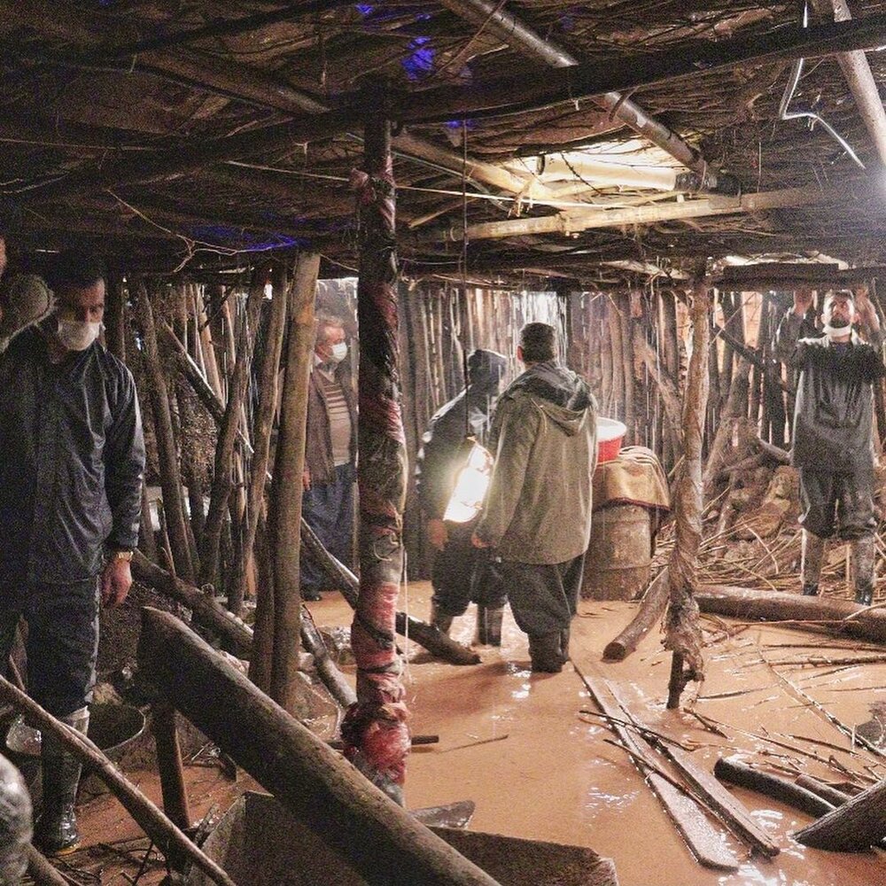 تصاویری از مراحل ساخت معدن طلای نورالدین در سریال «نون خ»