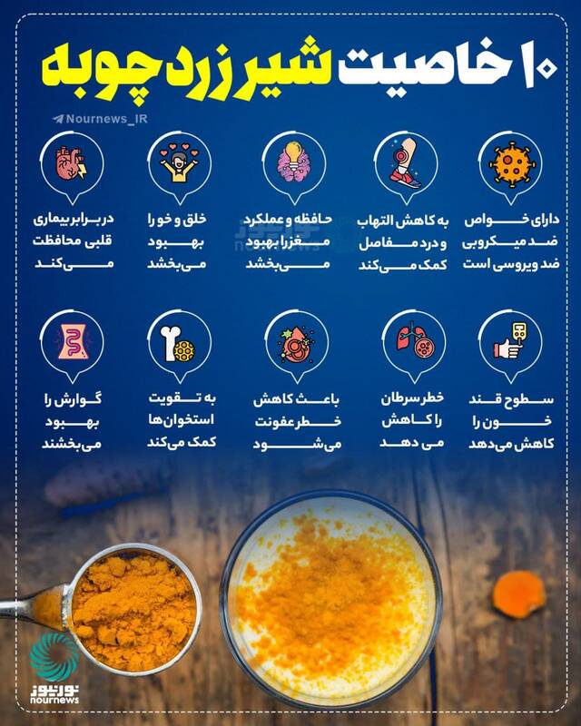 ۱۰ خاصیت شیر زردچوبه که از آن بی&zwnj;خبرید