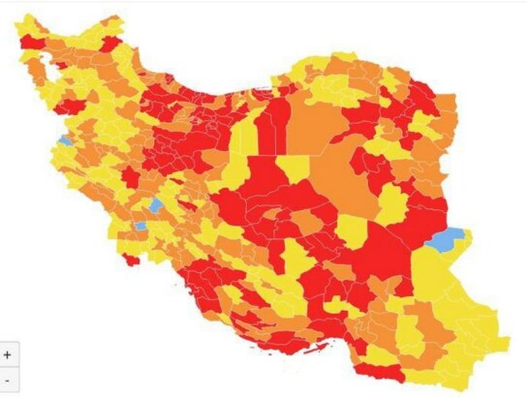 افزایش شهرهای قرمز و نارنجی در خراسان رضوی | نرم افزار ماسک دیگر به روز نمی‌شود