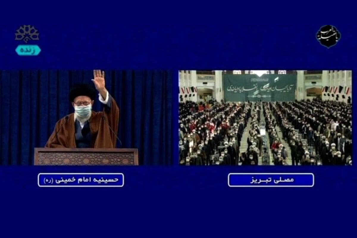 آغاز مراسم دیدار تصویری رهبر معظم انقلاب با مردم تبریز