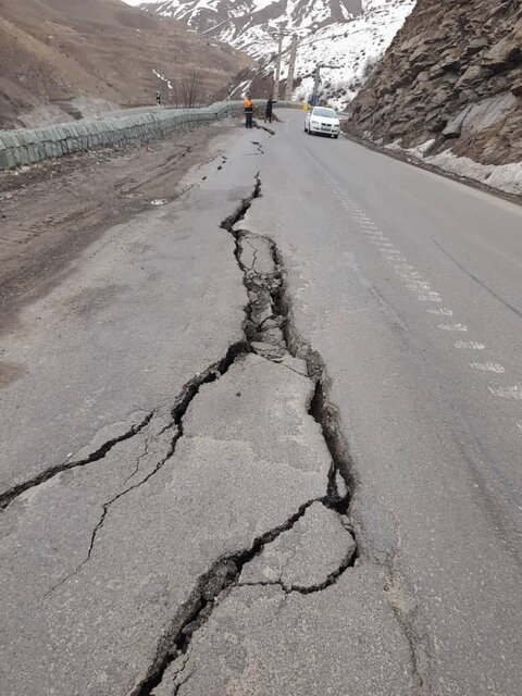 رانش زمین، محور چالوس را بست (۲۱ اسفند ۱۴۰۰) + تصاویر