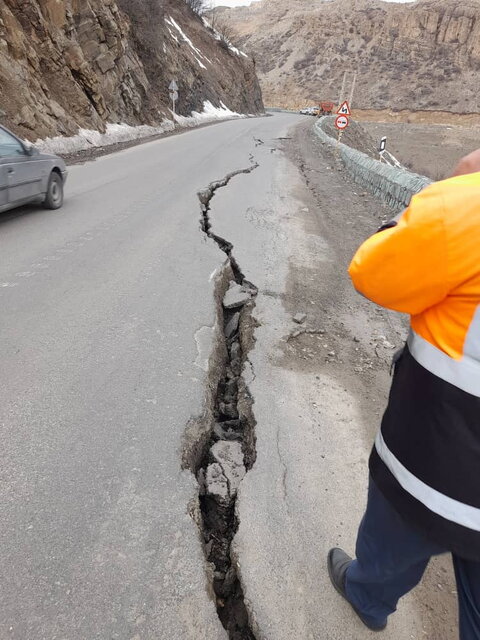 رانش زمین، محور چالوس را بست (۲۱ اسفند ۱۴۰۰) + تصاویر