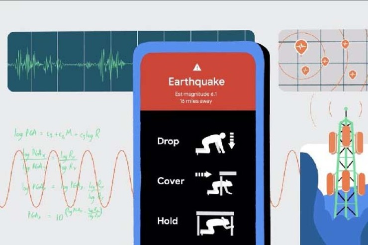 افزوده شدن قابلیت هشدار زنده زلزله به سیستم عامل اندروید