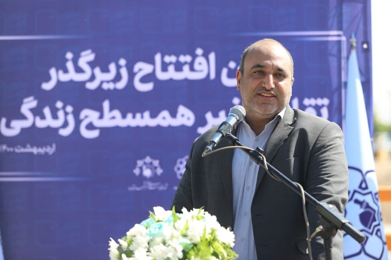 فاز اول پروژه تقاطع غیر همسطح زندگی (مصلی) به بهره برداری رسید