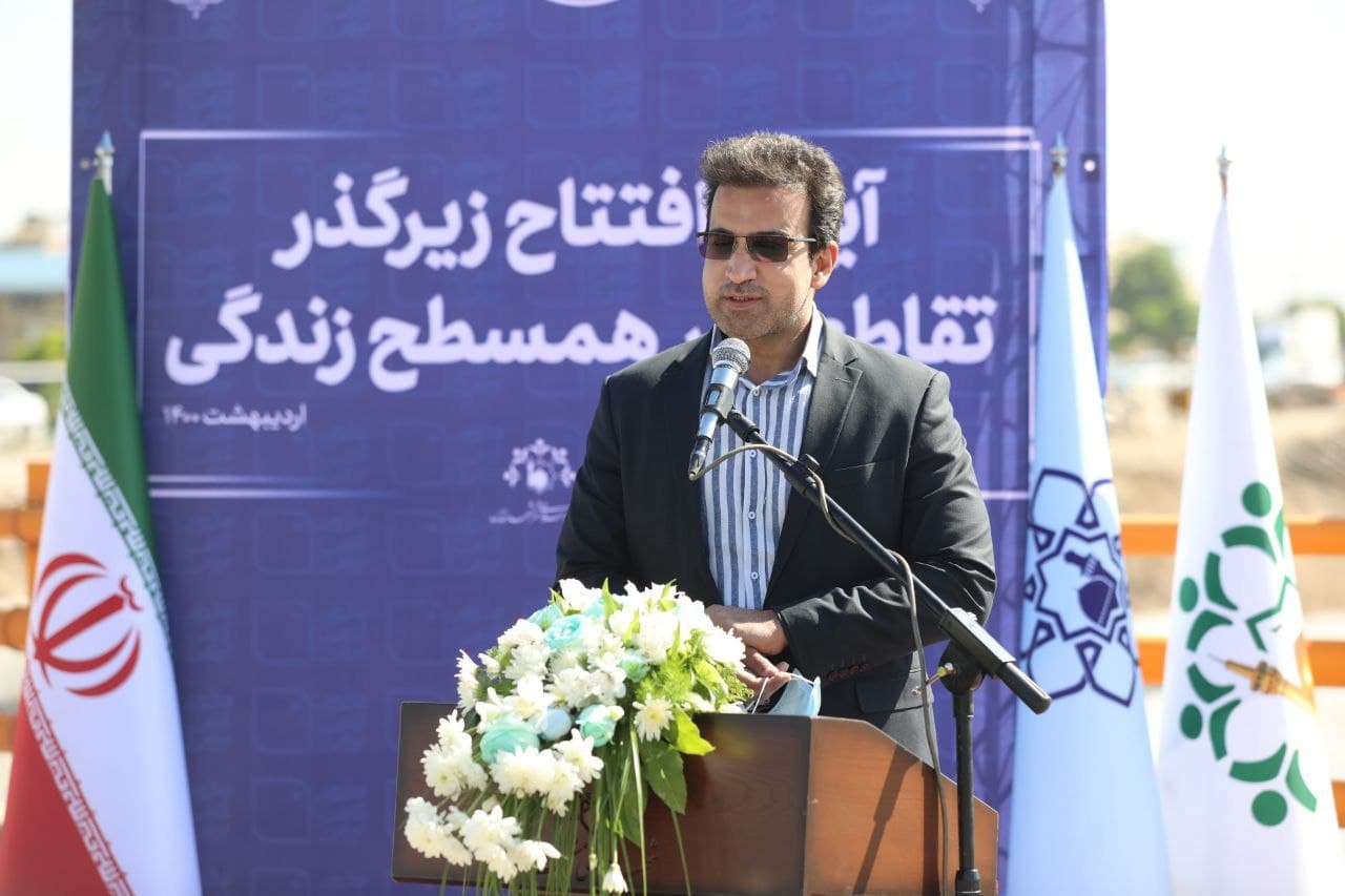 فاز اول پروژه تقاطع غیر همسطح زندگی (مصلی) به بهره برداری رسید