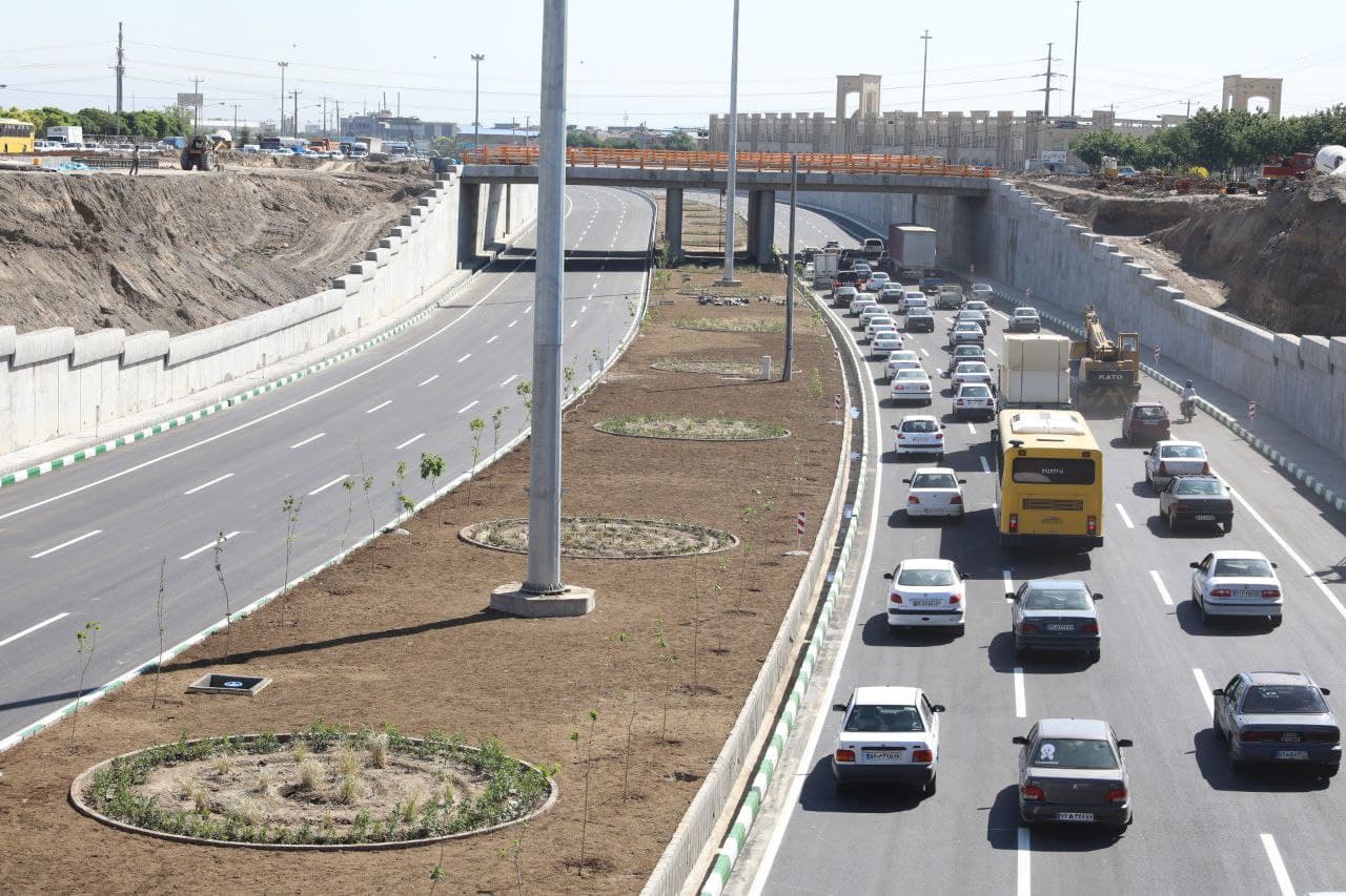 فاز اول پروژه تقاطع غیر همسطح زندگی (مصلی) به بهره برداری رسید