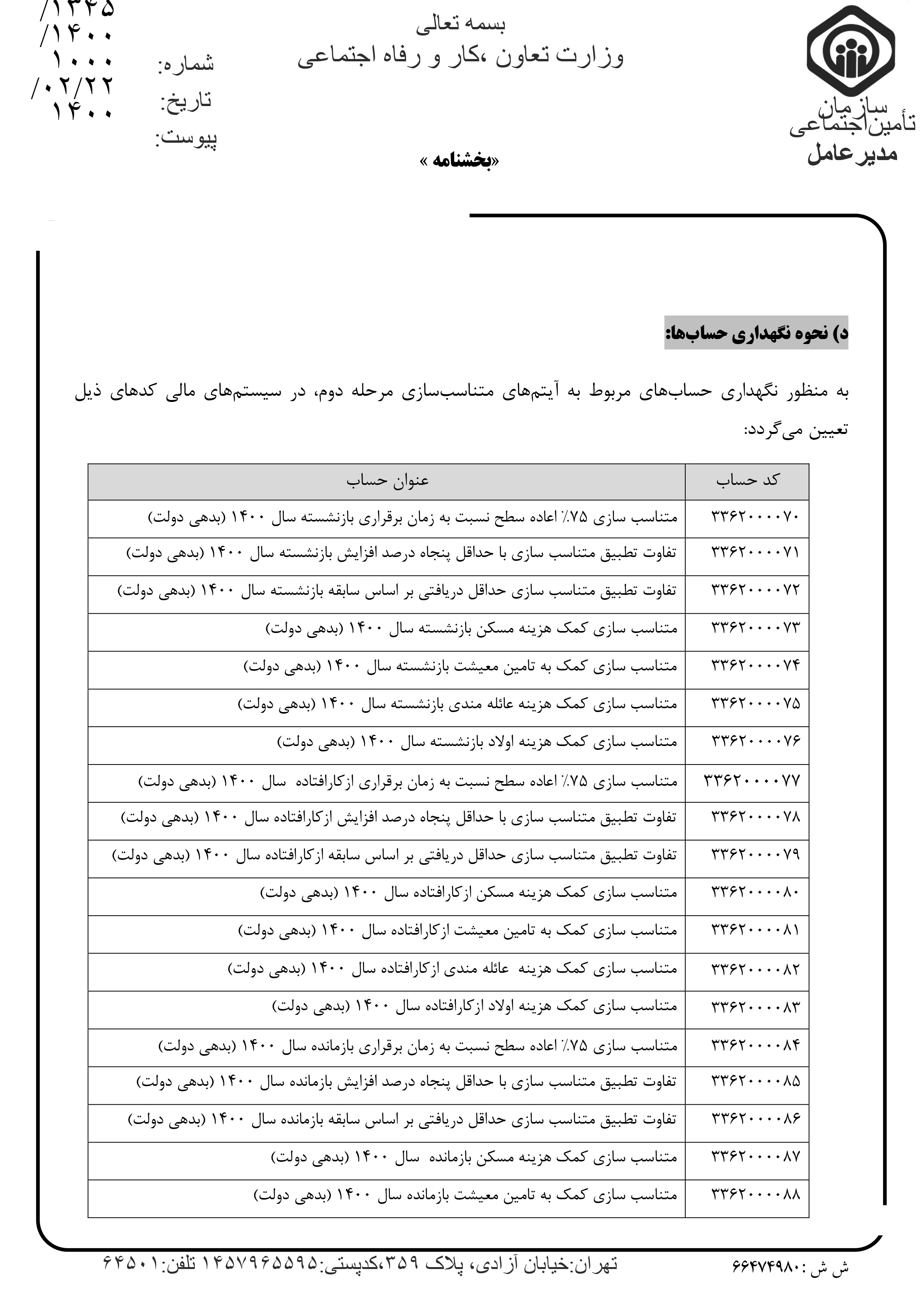 جزئیات متناسبسازی دور دومِ حقوق بازنشستگان + متن کامل بههمراه جدول (۲۶ اردیبهشت) جزئیات متناسبسازی دور دومِ حقوق بازنشستگان + متن کامل بههمراه جدول (۲۶ اردیبهشت)