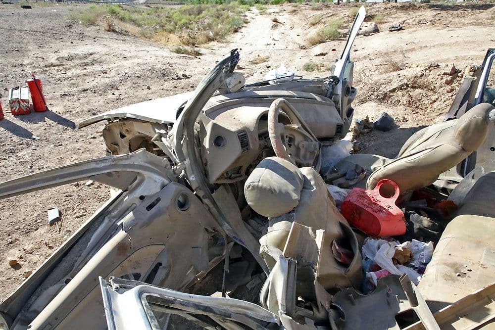 ۴ کشته و ۲ مجروح در پی واژگونی پژو ۴۰۵ در ورودی مشهد + عکس و فیلم