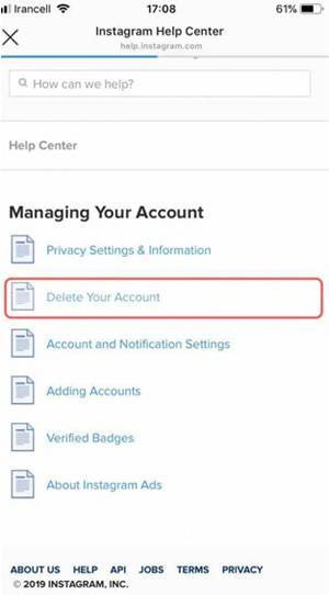 اکانت اینستاگرام را چگونه حذف کنیم؟ اکانت اینستاگرام را چگونه حذف کنیم؟