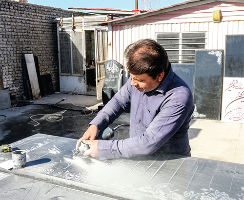 تراش کرونا بر روزگار سنگتراشان تراش کرونا بر روزگار سنگتراشان