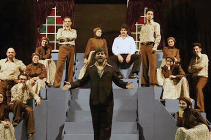 صحنه، خالی از هنرمندان