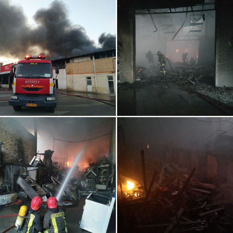 مهار آتش سوزی انبار چند منظوره در منطقه خواجه ربیع مشهد مهار آتش سوزی انبار چند منظوره در منطقه خواجه ربیع مشهد