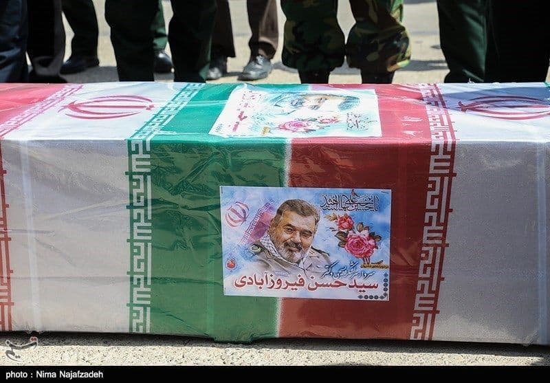 پیکر سرلشکر فیروزآبادی در حرم رضوی به خاک سپرده شد