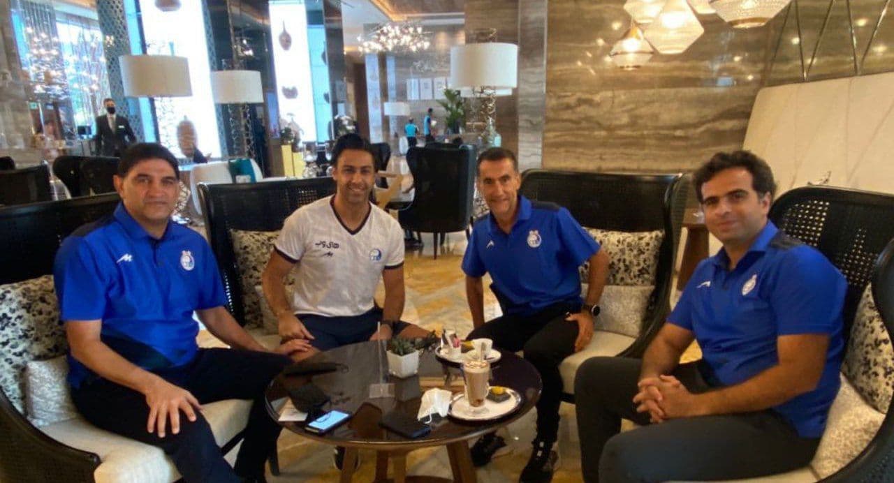 اولین نوشیدنی مجیدی و پین درامارات+عکس