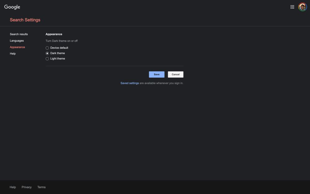 جستجوگر گوگل در دسکتاپ به قابلیت دارک مود مجهز شد + راهنمای فعال سازی جستجوگر گوگل در دسکتاپ به قابلیت دارک مود مجهز شد + راهنمای فعال سازی