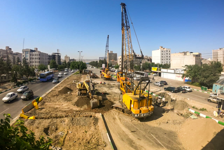 پیشرفت فیزیکی ۴۱ درصدی پروژه دوربرگردان زیرگذر آزادی- جانباز مشهد