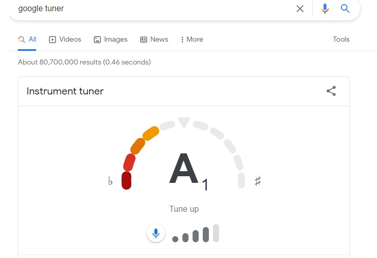 با ویژگی جدید جستوجوگر گوگل میتوانید سازتان را کوک کنید با ویژگی جدید جستوجوگر گوگل میتوانید سازتان را کوک کنید