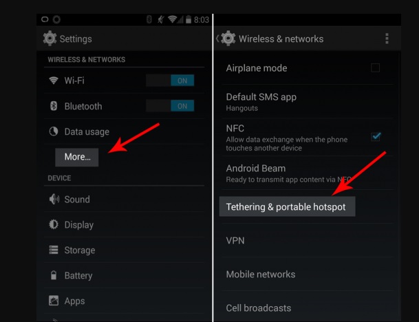 نحوه اتصال اینترنت گوشی به لپتاپ و کامپیوتر + آموزش تصویری نحوه اتصال اینترنت گوشی به لپتاپ و کامپیوتر + آموزش تصویری