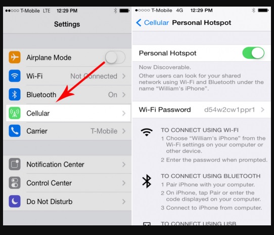 نحوه اتصال اینترنت گوشی به لپتاپ و کامپیوتر + آموزش تصویری نحوه اتصال اینترنت گوشی به لپتاپ و کامپیوتر + آموزش تصویری