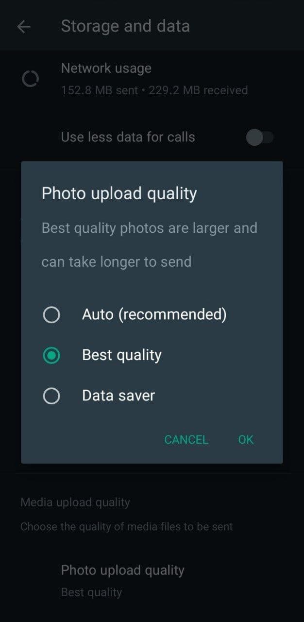 واتساپ امکان بالابردن کیفیت عکسهای ارسالی را اضافه کرد + جزئیات واتساپ امکان بالابردن کیفیت عکسهای ارسالی را اضافه کرد + جزئیات