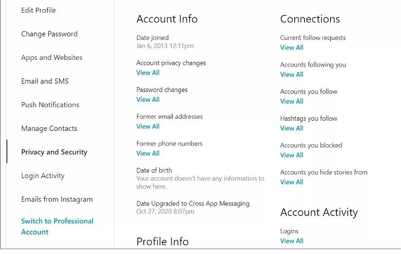 روش مشاهده، دانلود یا حذف داده های اینستاگرام + عکس روش مشاهده، دانلود یا حذف داده های اینستاگرام + عکس