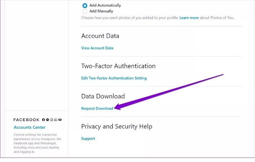 روش مشاهده، دانلود یا حذف داده های اینستاگرام + عکس روش مشاهده، دانلود یا حذف داده های اینستاگرام + عکس
