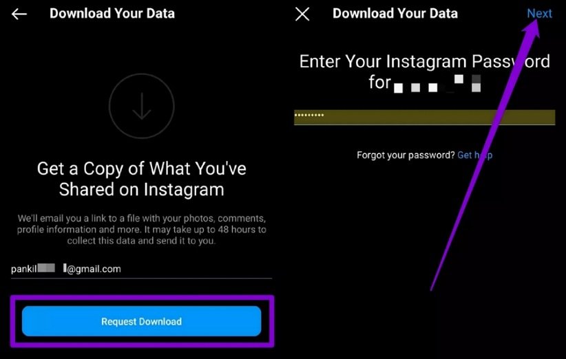 روش مشاهده، دانلود یا حذف داده های اینستاگرام + عکس روش مشاهده، دانلود یا حذف داده های اینستاگرام + عکس