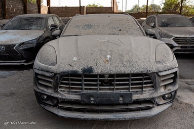 دپو خودرو‌های لوکس توقیفی در گمرک بوشهر + تصاویر