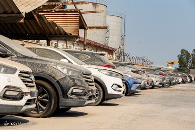 دپو خودرو‌های لوکس توقیفی در گمرک بوشهر + تصاویر