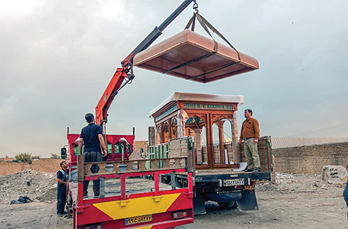 ضریح؛ پلی از مشهد الرضا (ع) تا سرپل ذهاب