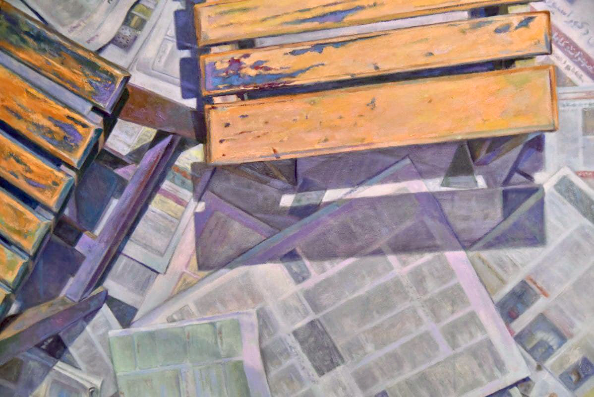 نگاهی به نمایشگاه «روزنامههای بی خبر» از حسین واحد که در نگارخانه رادین برپا بود نگاهی به نمایشگاه «روزنامههای بی خبر» از حسین واحد که در نگارخانه رادین برپا بود