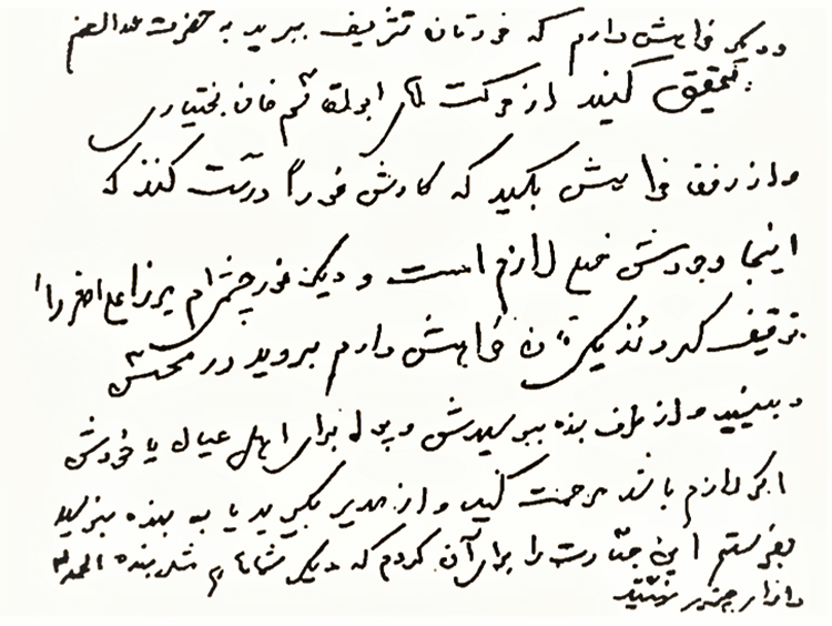 یک مشهدی در حلقه یاران میرزا