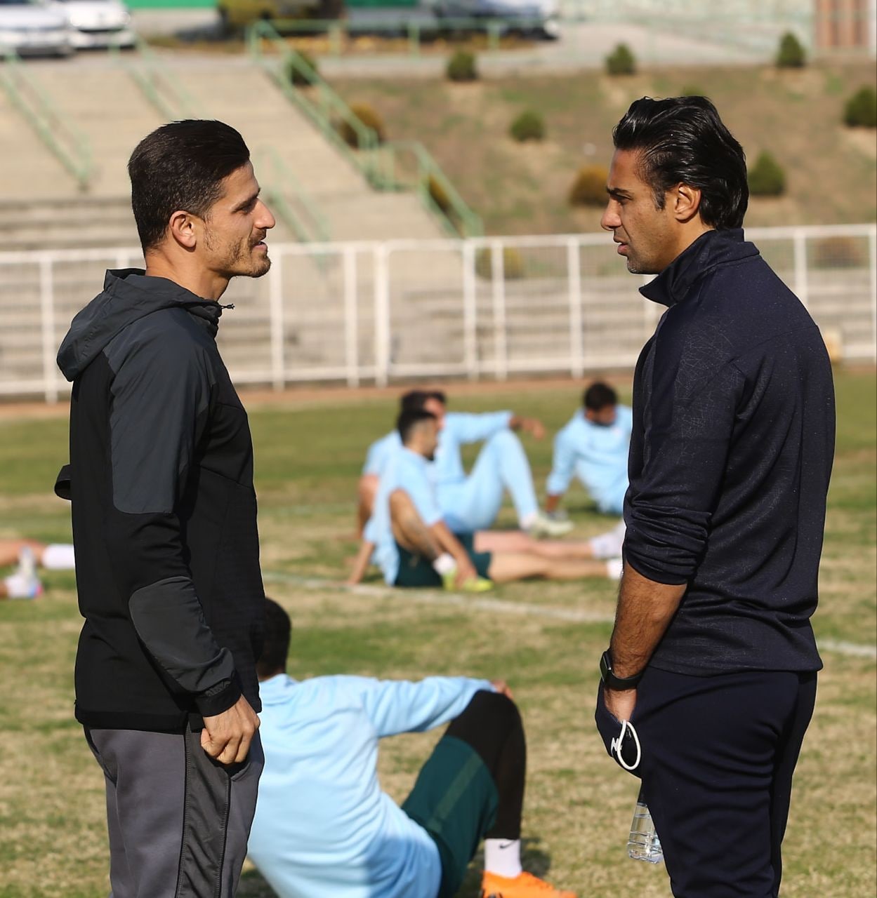 ملاقات دو نفره مجیدی و غفوری در تمرین استقلال+عکس ملاقات دو نفره مجیدی و غفوری در تمرین استقلال+عکس