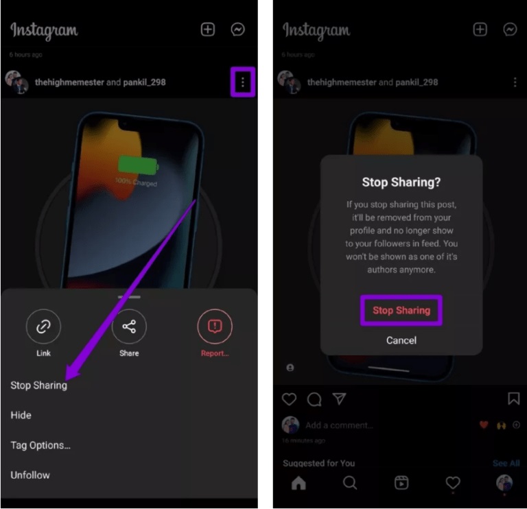 آموزش گذاشتن پست اشتراکی در اینستاگرام + تصاویر آموزش گذاشتن پست اشتراکی در اینستاگرام + تصاویر