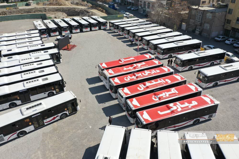 بهره‌برداری رسمی از ۱۱۰ دستگاه اتوبوس جدید و بازسازی شده در مشهد