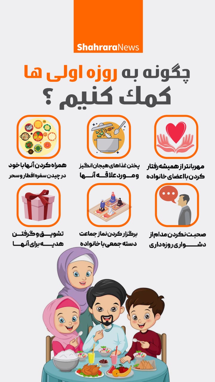 اینفوگرافیک | چگونه به روزه اولی&zwnj;ها کمک کنیم؟