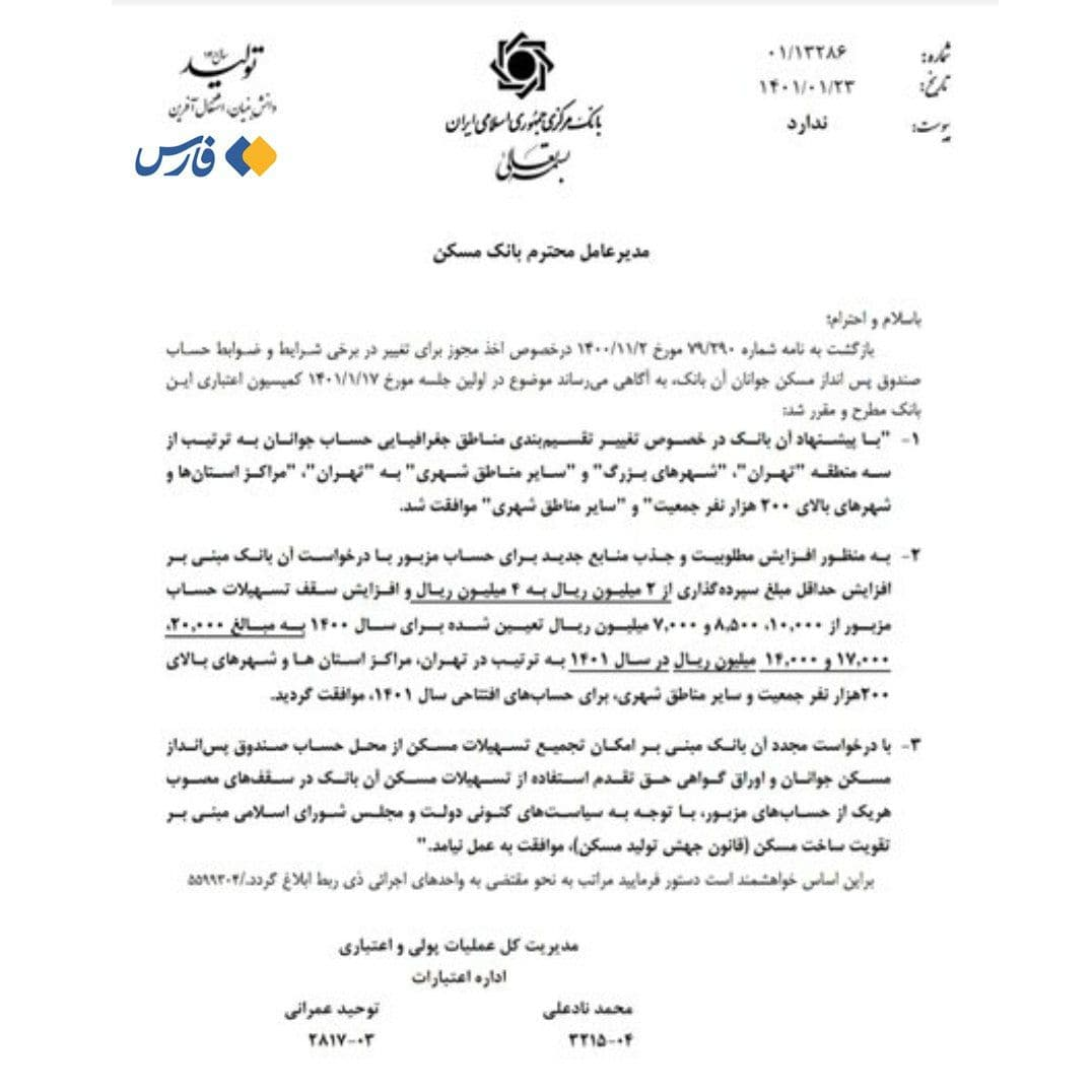 وام مسکن ۲ میلیارد تومانی به چه کسانی تعلق می‌گیرد؟ (۲۷ فروردین ماه ۱۴۰۱)