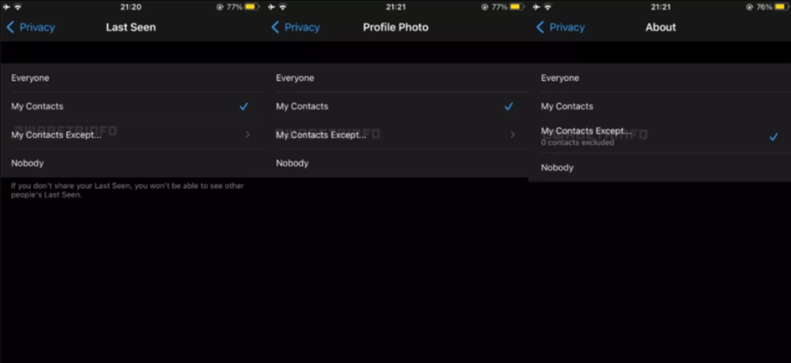 چگونه میتوان وضعیت «آخرین بازدید» را از چشم مخاطبان خاص واتساپ پنهان کرد؟ چگونه میتوان وضعیت «آخرین بازدید» را از چشم مخاطبان خاص واتساپ پنهان کرد؟