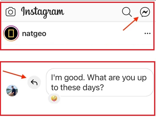 روشهای فعالسازی ریپلای به پیام در دایرکت اینستاگرام + تصویر روشهای فعالسازی ریپلای به پیام در دایرکت اینستاگرام + تصویر