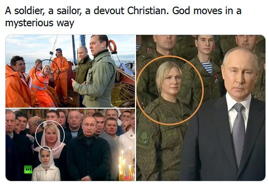 زن مرموز در عکسهای پوتین کیست؟ زن مرموز در عکسهای پوتین کیست؟