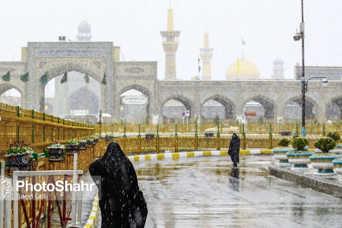 بارش برف در خراسان رضوی از روز دوشنبه (١٧ دی‌ماه ١۴٠١)