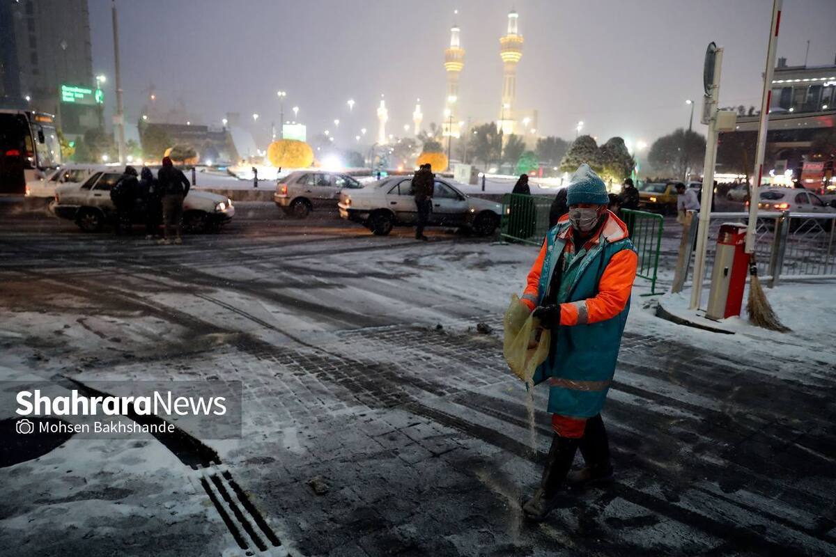 آماده‌باش برف و سرما در مشهد از ۴۸ ساعت فراتر رفت