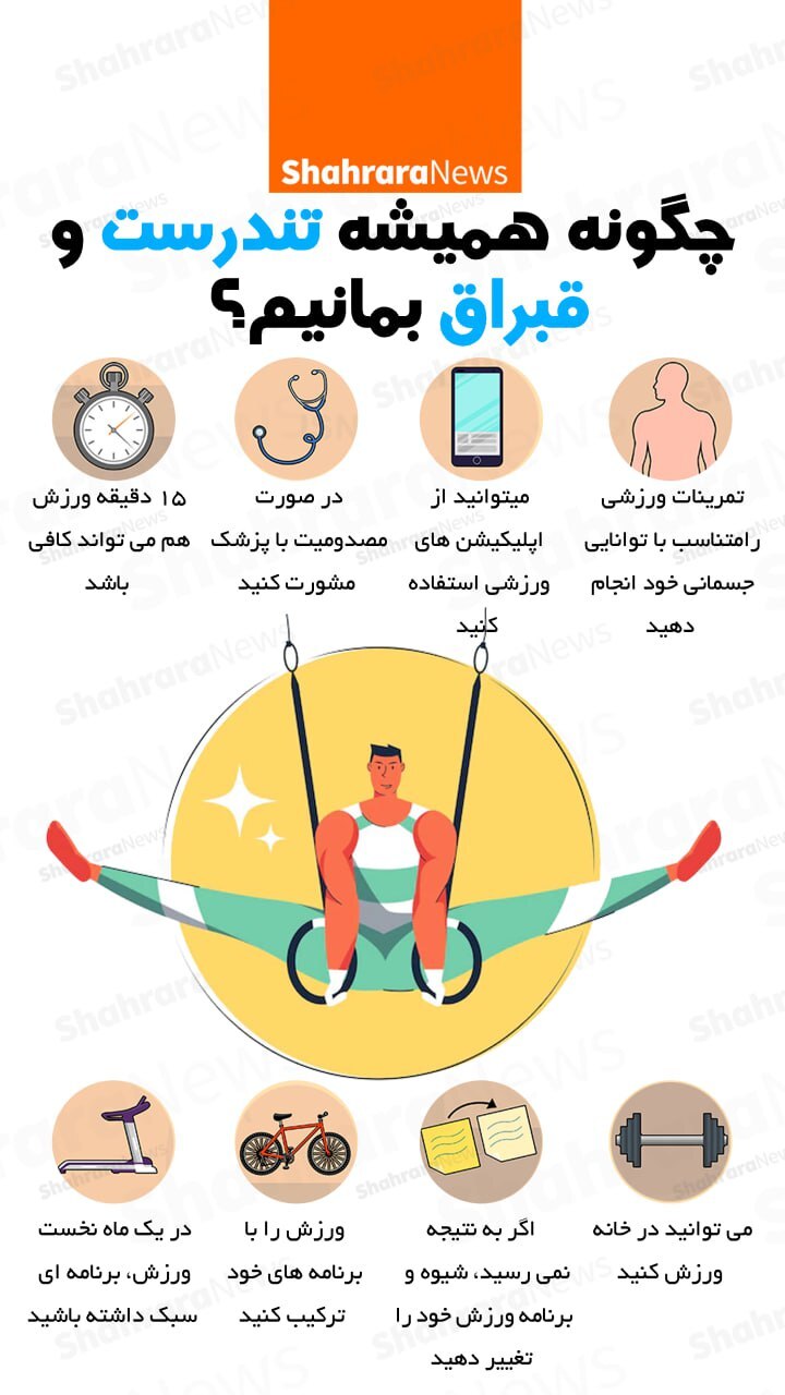 اینفوگرافی| چگونه همیشه تندرست و قبراق بمانیم؟