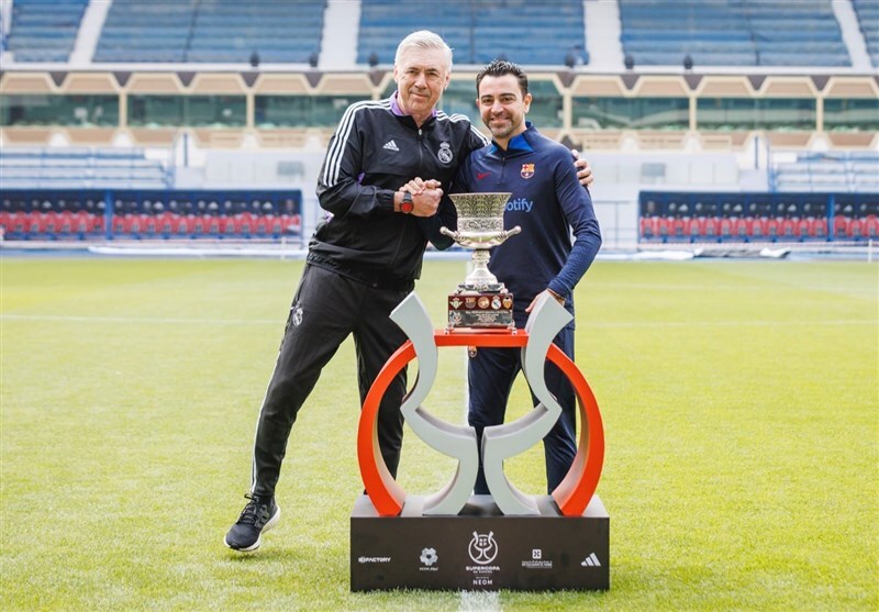 معرفی پیراهنهای رئال مادرید و بارسلونا برای فینال سوپرکاپ + عکس و فیلم معرفی پیراهنهای رئال مادرید و بارسلونا برای فینال سوپرکاپ + عکس و فیلم