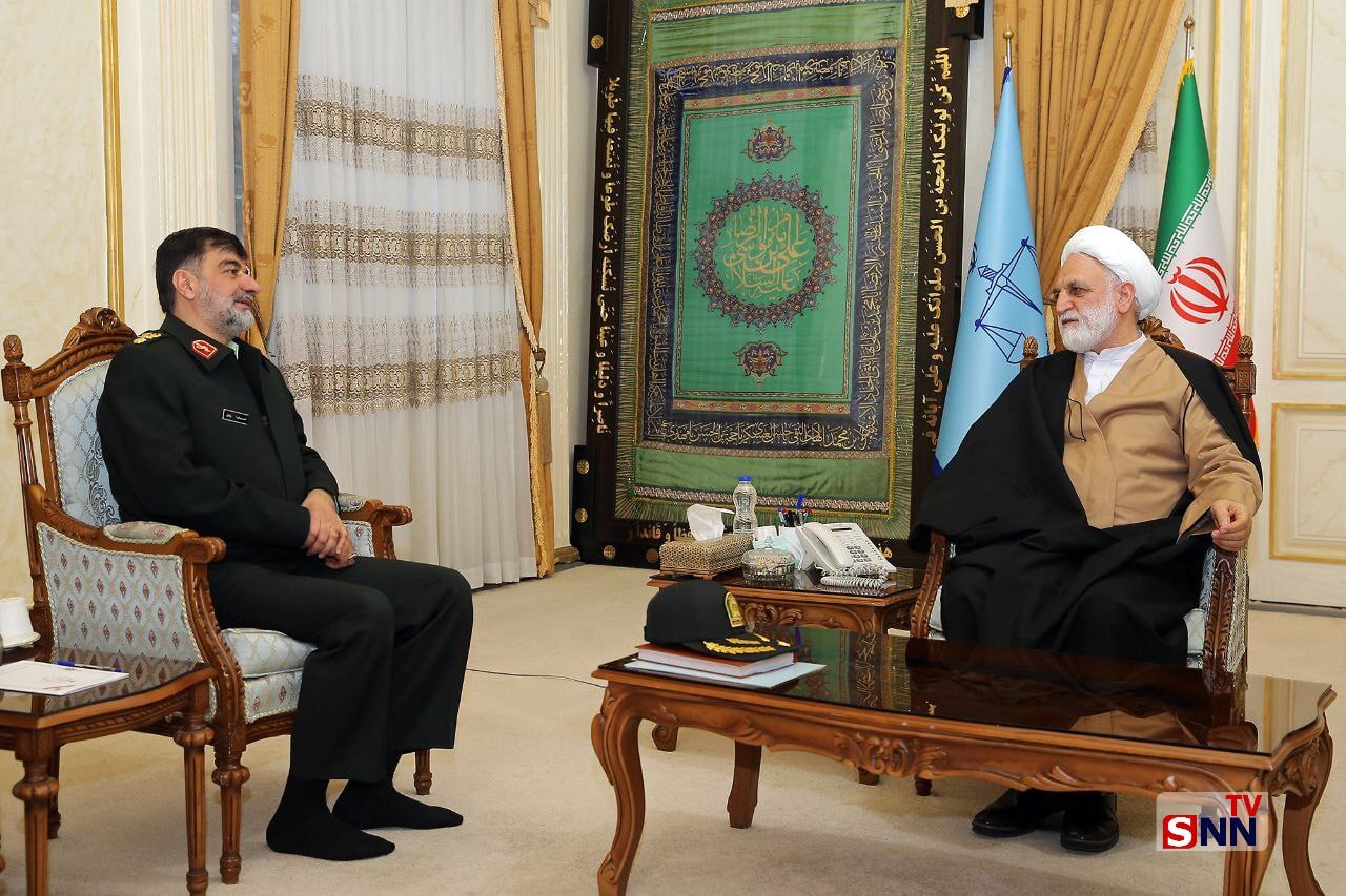 دیدار سردار رادان با رئیس قوه قضائیه + تصاویر