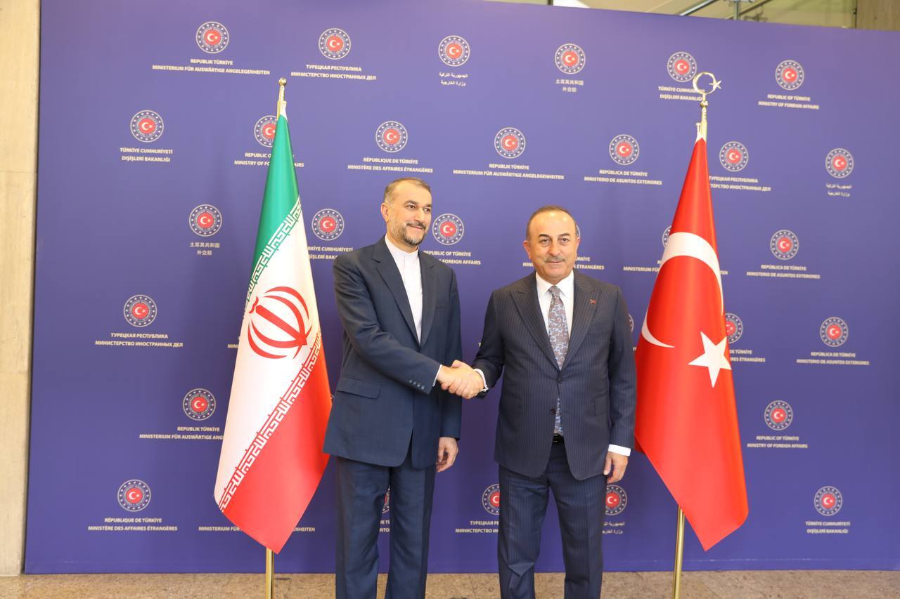 امیرعبداللهیان با همتای ترکیه‌ای خود دیدار کرد+ فیلم و عکس