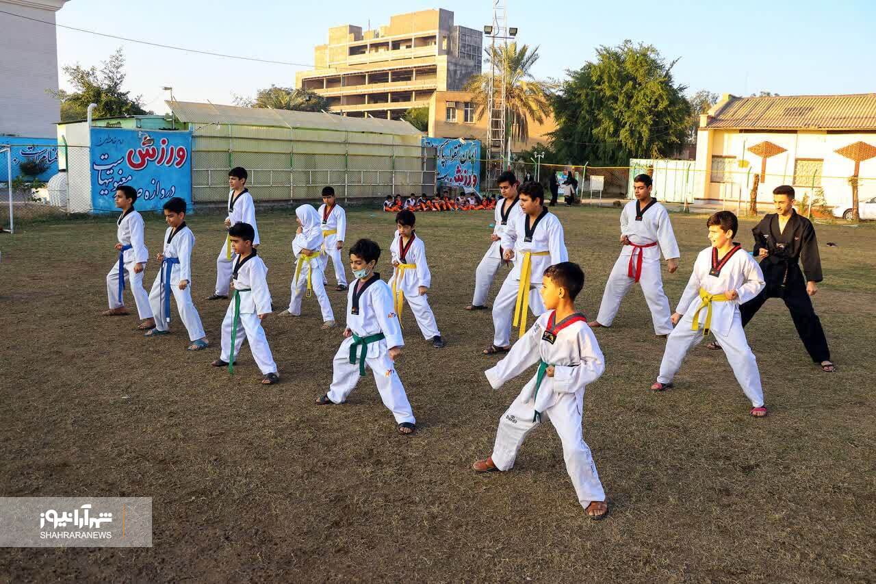 حضور قهرمانان ملی و ورزشکاران المپیک و پارالمپیک در جمع کودکان سندروم داون خوزستان + عکس