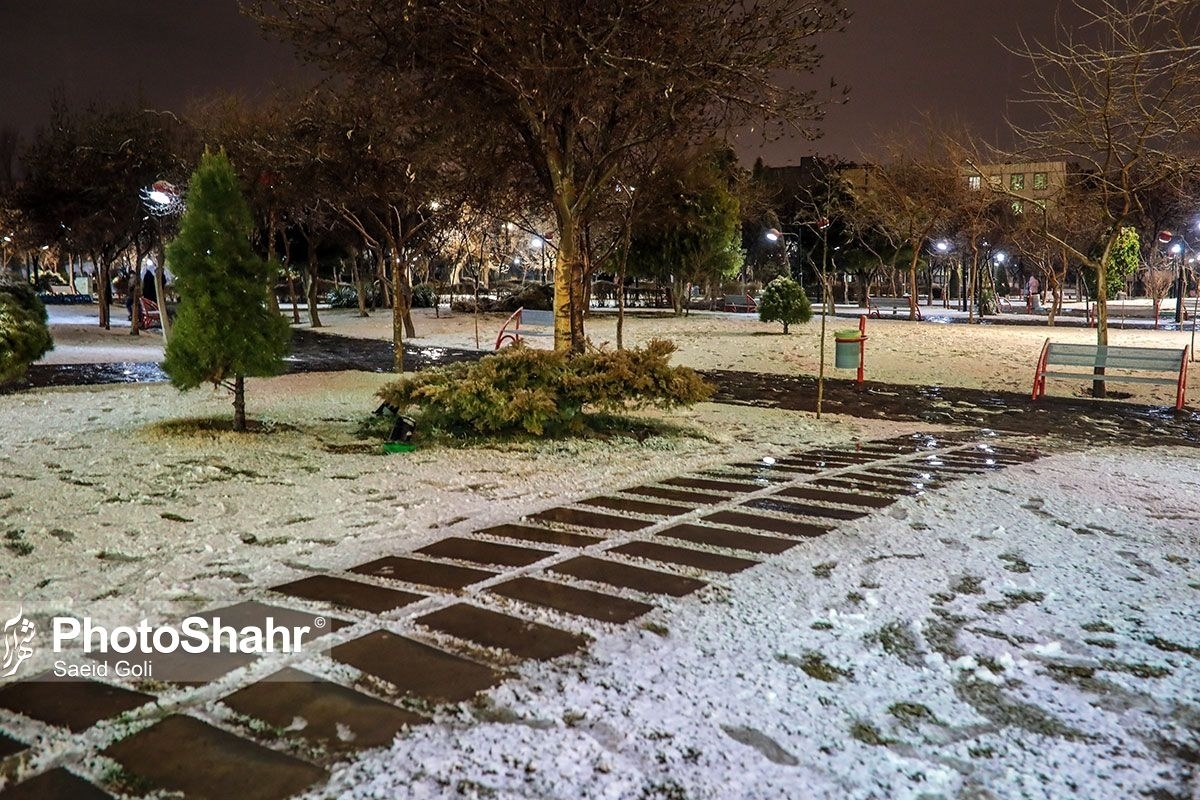 بارش باران و برف در خراسان رضوی (۳ دی ماه ١۴٠١)